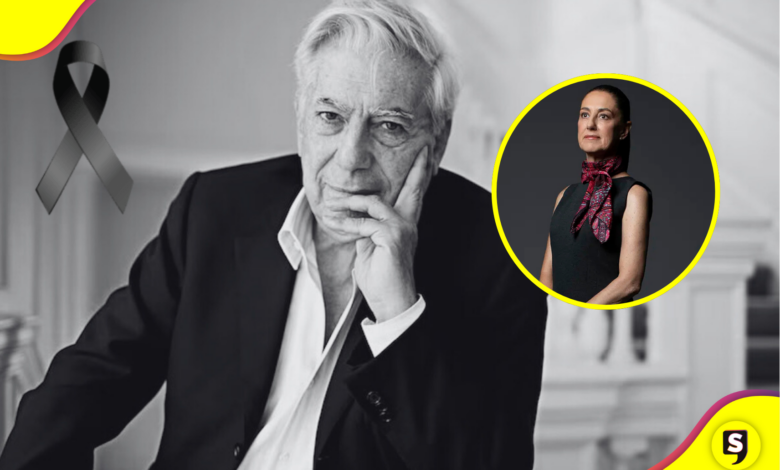 Claudia Sheinbaum y México rinden homenaje a Mario Vargas Llosa, Nobel de Literatura,