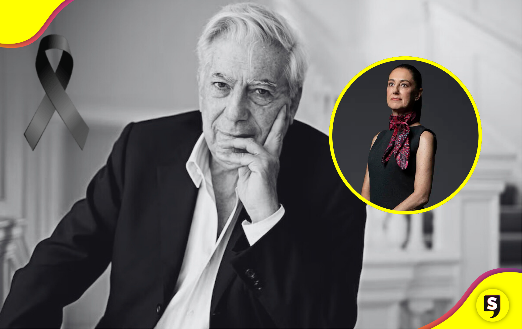 Claudia Sheinbaum y México rinden homenaje a Mario Vargas Llosa, Nobel de Literatura,