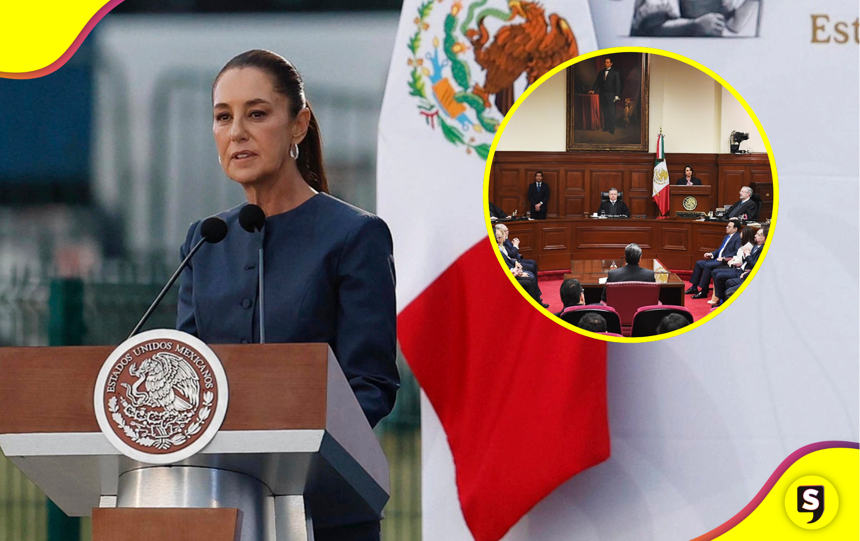 Claudia Sheinbaum solicita al Tribunal Electoral invalidar candidatos judiciales con vínculos al narcotráfico.