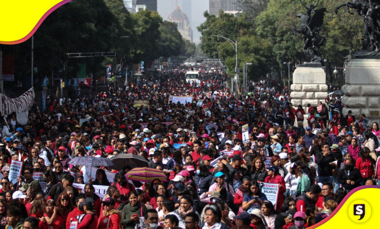 CDMX Megamarcha de maestros