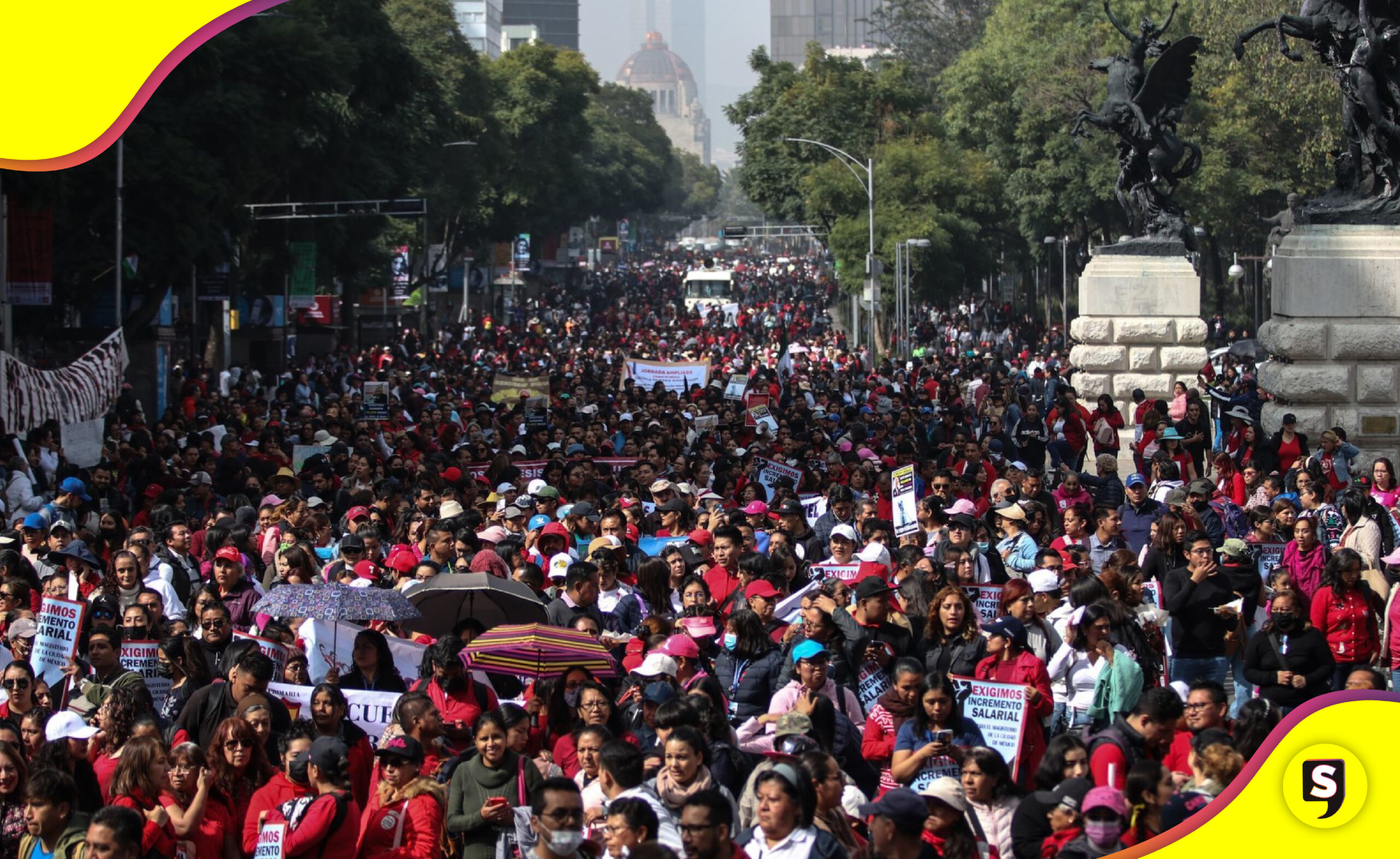 CDMX Megamarcha de maestros