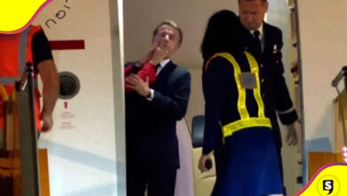 Esposa de Macron lo cachetea