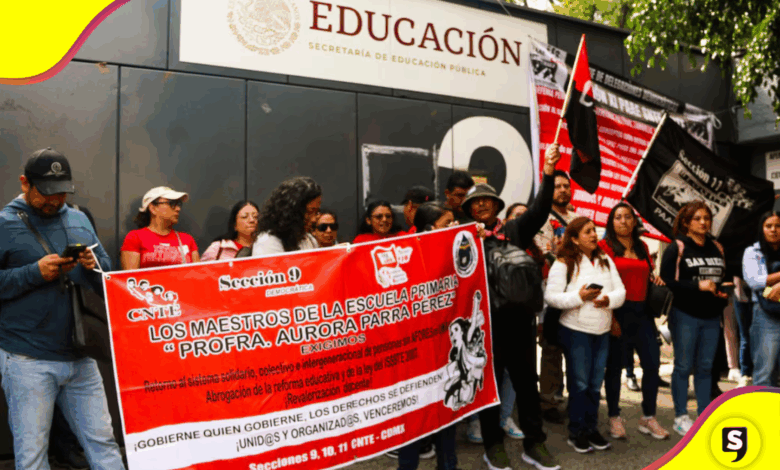 Un conductor embistió a manifestantes de la CNTE durante protestas en CDMX