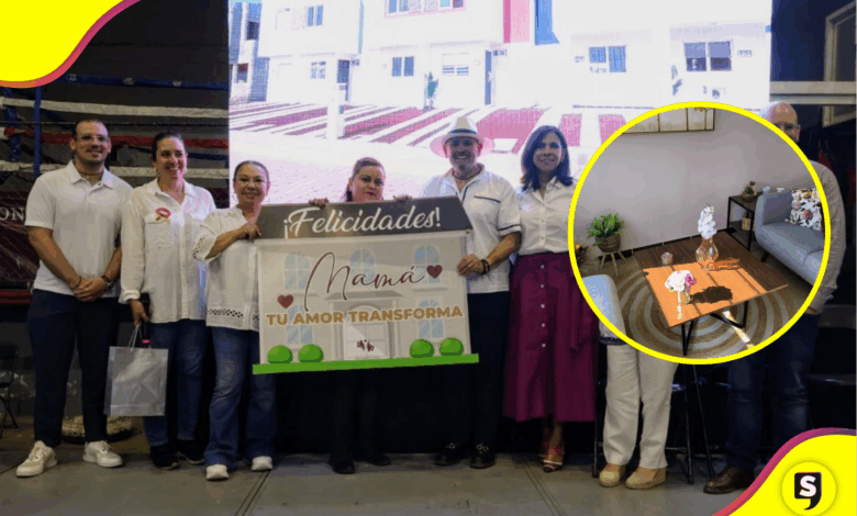 Anahí, madre soltera, ganó una casa en el sorteo del Día de las Madres