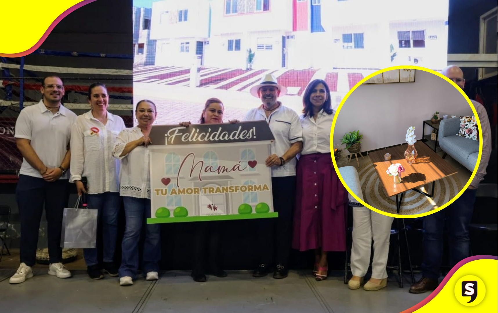 Anahí, madre soltera, ganó una casa en el sorteo del Día de las Madres