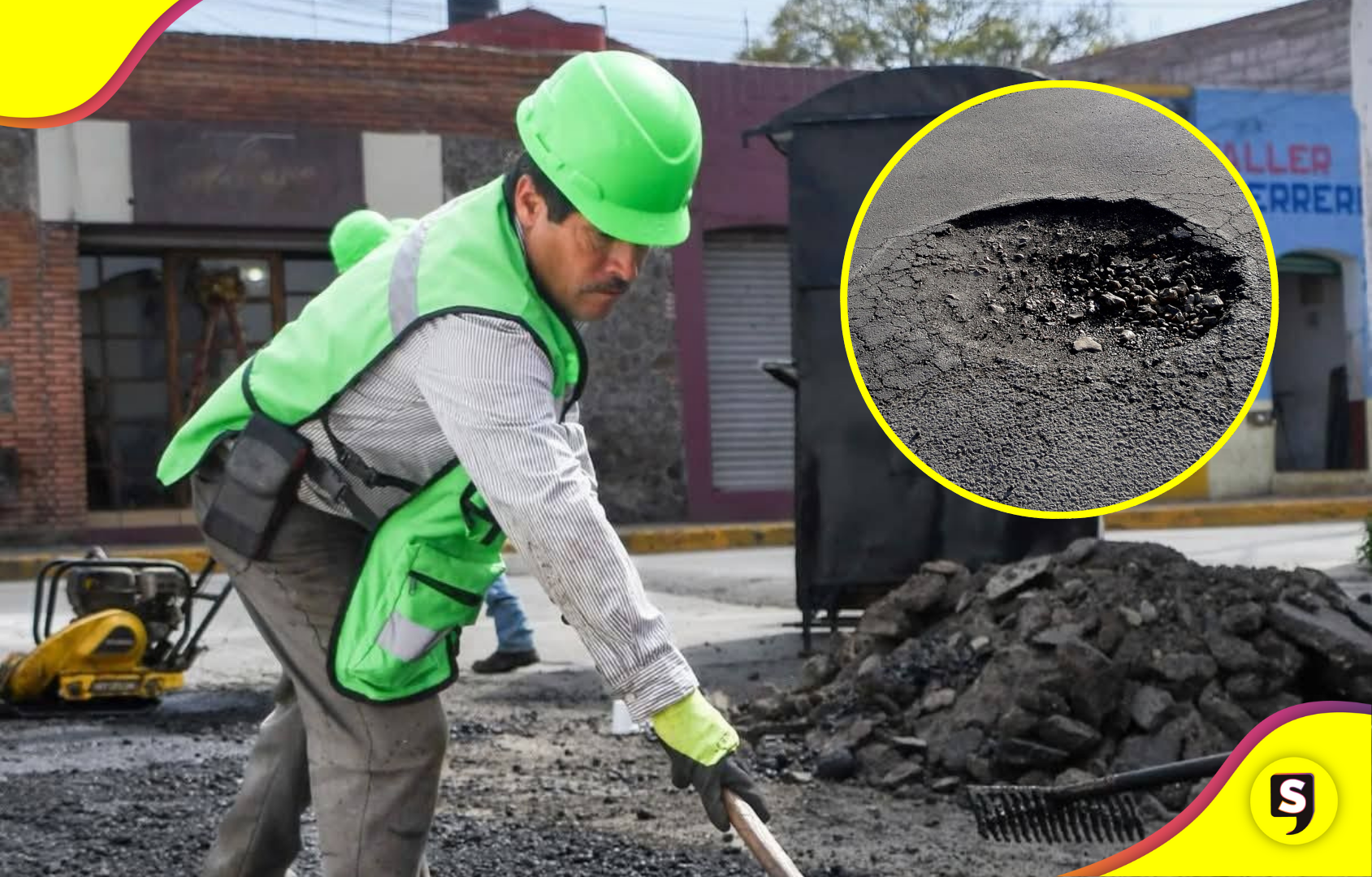 Tulancingo implementa el programa de bacheo 2025
