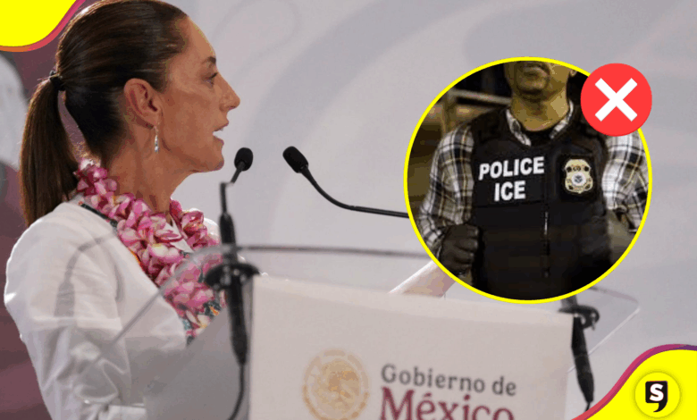 Claudia Sheinbaum niega la participación de agentes de EE.UU. en operativos antidrogas en México. Rechaza imágenes del ICE