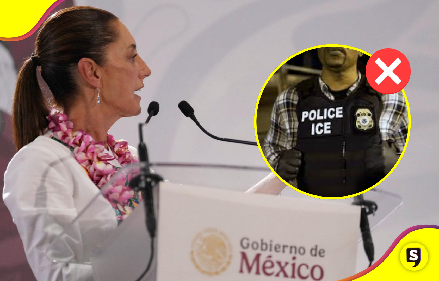 Claudia Sheinbaum niega la participación de agentes de EE.UU. en operativos antidrogas en México. Rechaza imágenes del ICE
