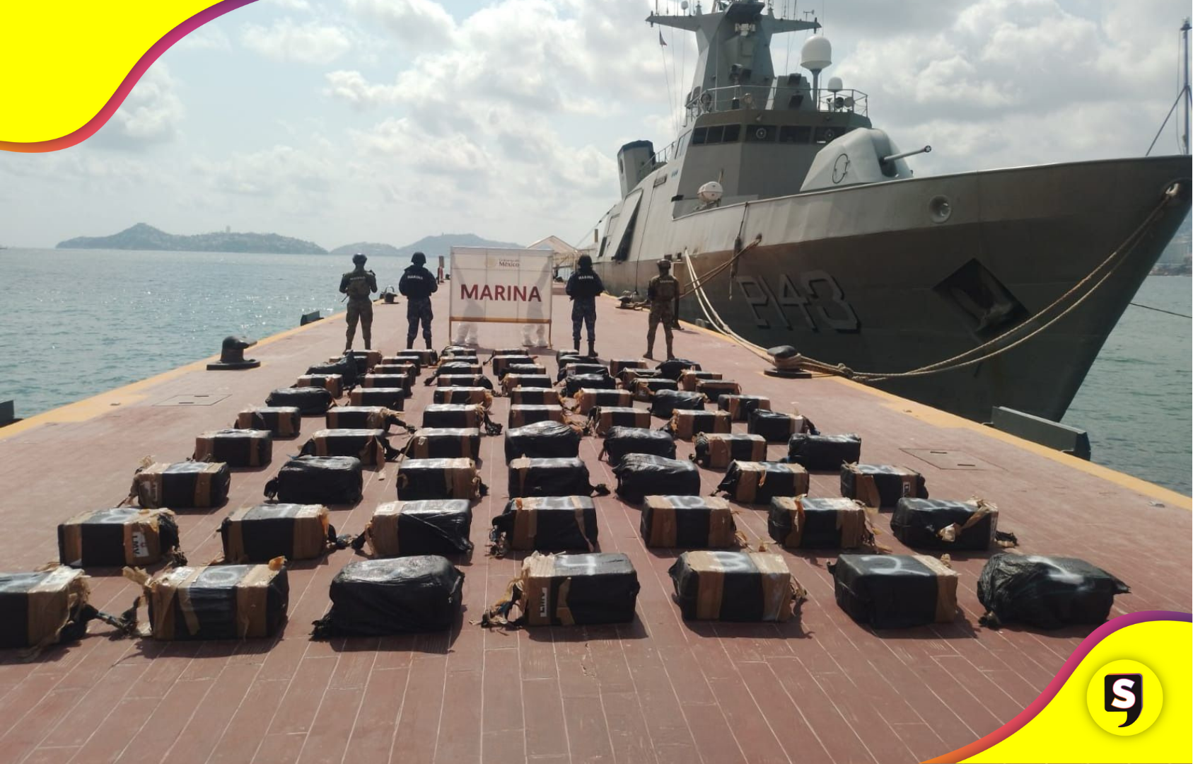 La Marina aseguró 1.3 toneladas de cocaína en Guerrero durante un operativo marítimo