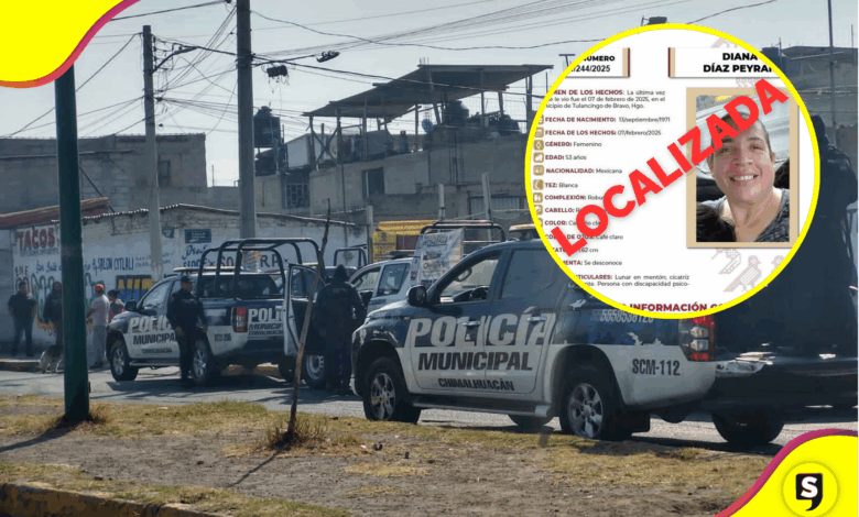 Diana Díaz Peyrani, desaparecida desde febrero, fue localizada en Naucalpan, Edomex
