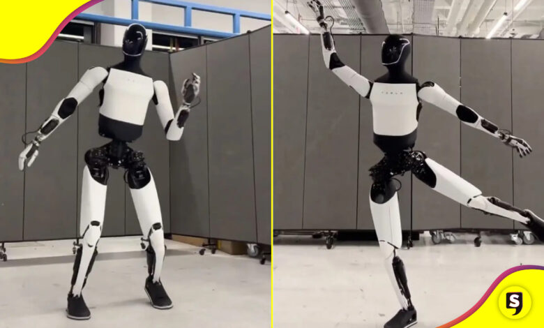 robot Optimus break dance