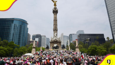 Ciclistas Isaac del Toro en el Ángel
