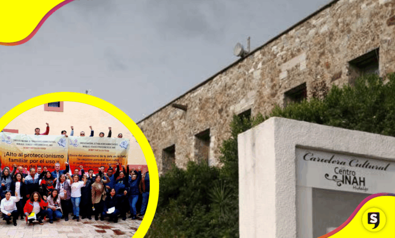 Trabajadores del INAH en Hidalgo exigen fin a hostigamiento laboral