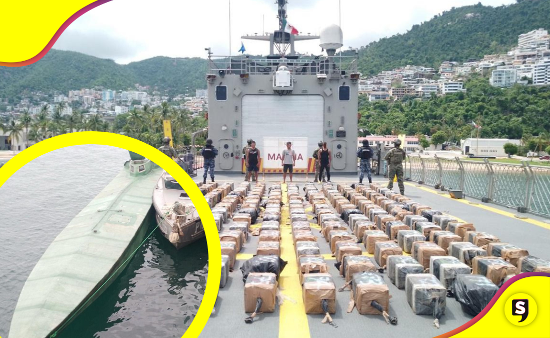 Marina asegura 3.5 toneladas de cocaína en costas de Guerrero