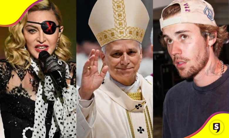 Papa Madonna Justin Bieber