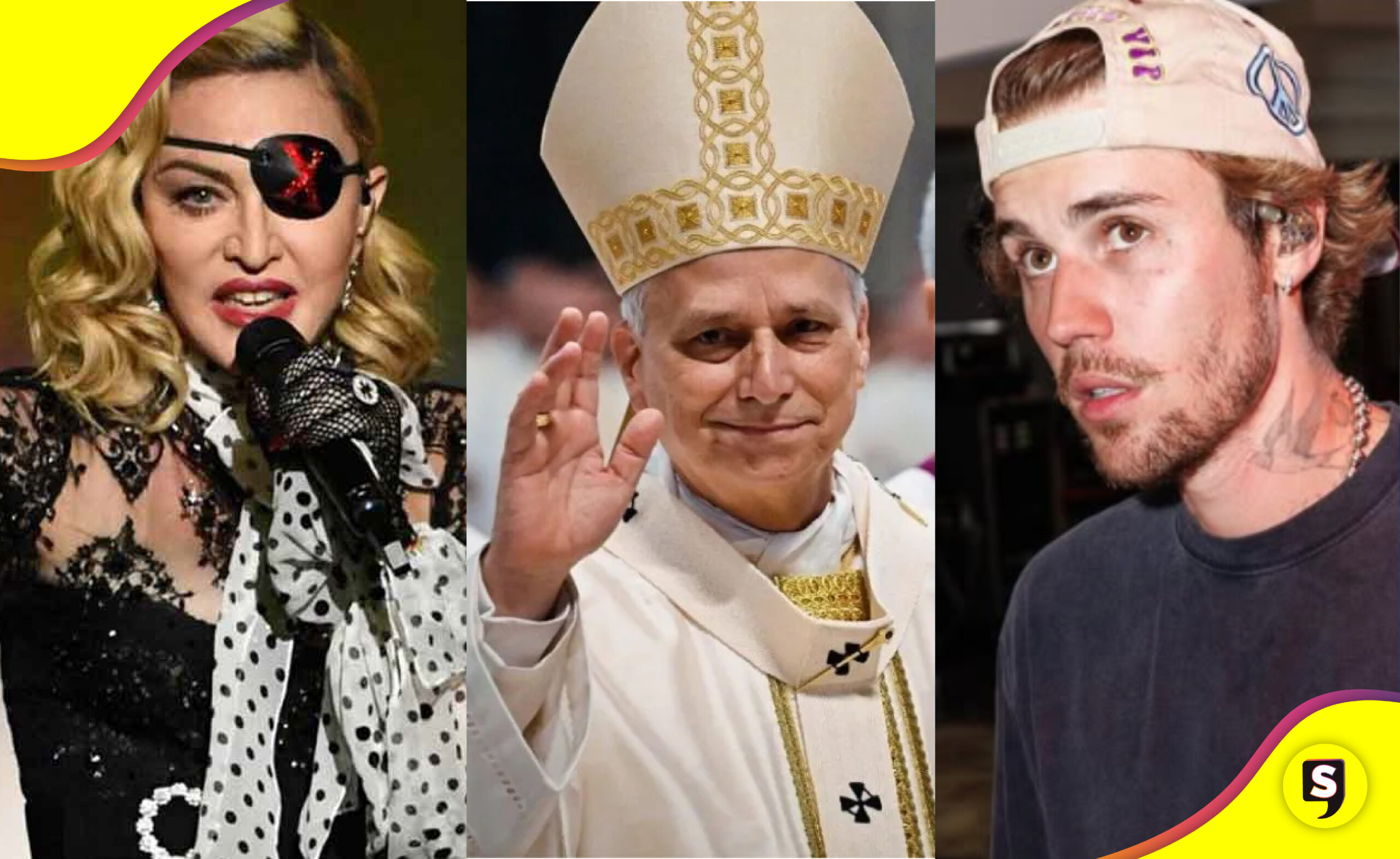 Papa Madonna Justin Bieber