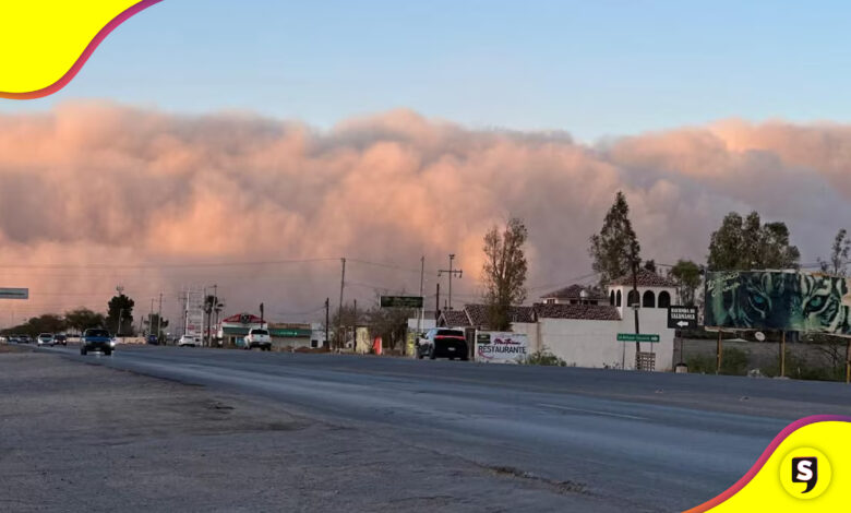 tormenta de arena en Chihuahua