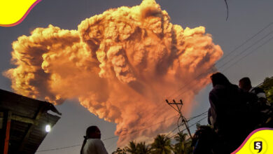 volcán Lewotobi Indonesia