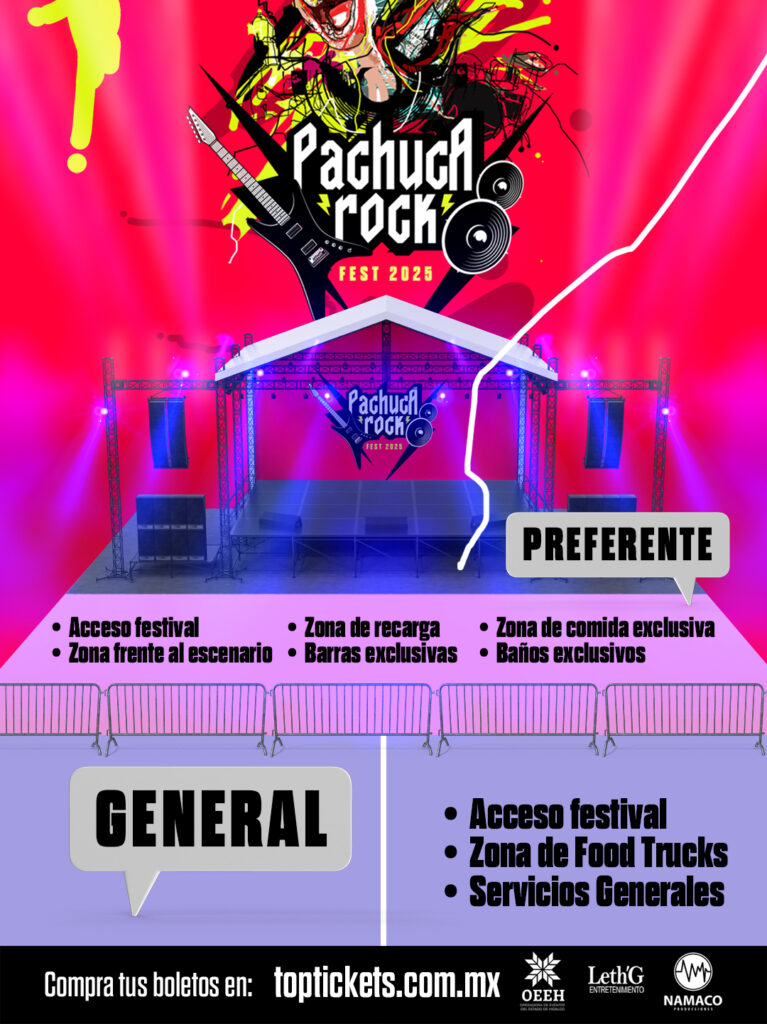 SubrayadoMx - Pachuca Rock Fest 2025: Lineup + Boletos + Outfits