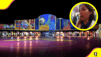 Carmina Orta y su arte mural transforman la Feria de Tulancingo