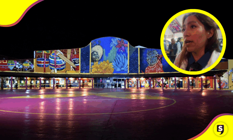 Carmina Orta y su arte mural transforman la Feria de Tulancingo