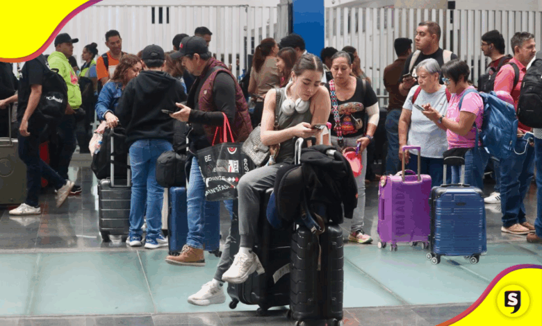 Inundaciones en AICM: Cancelan y desvían vuelos por lluvias