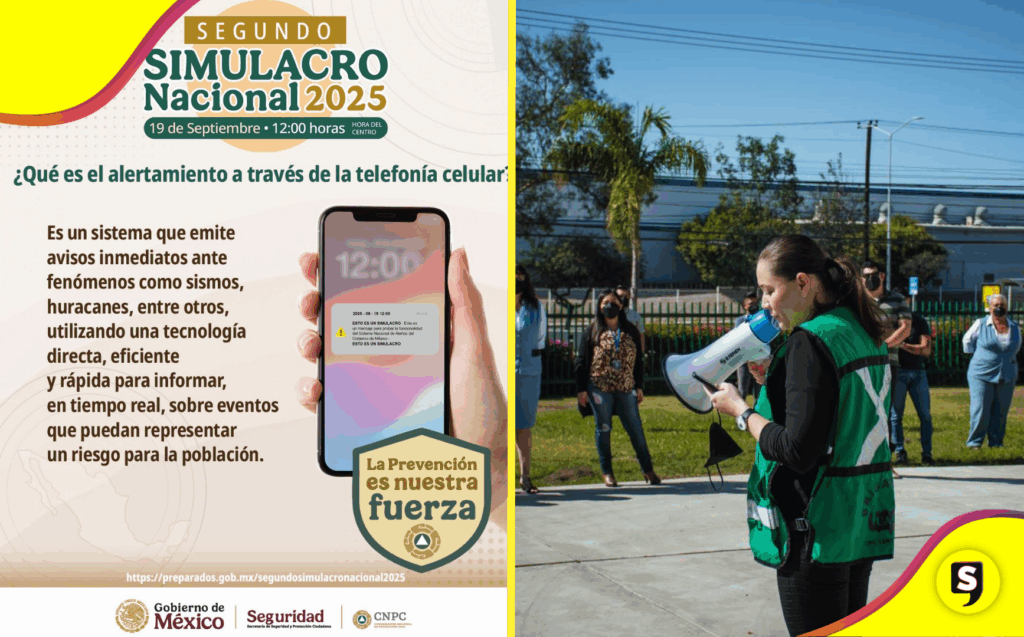 Segundo Simulacro Nacional 2025 - SubrayadoMx