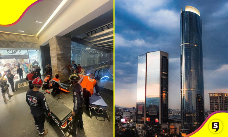 VIDEO elevador en Plaza Mitikah