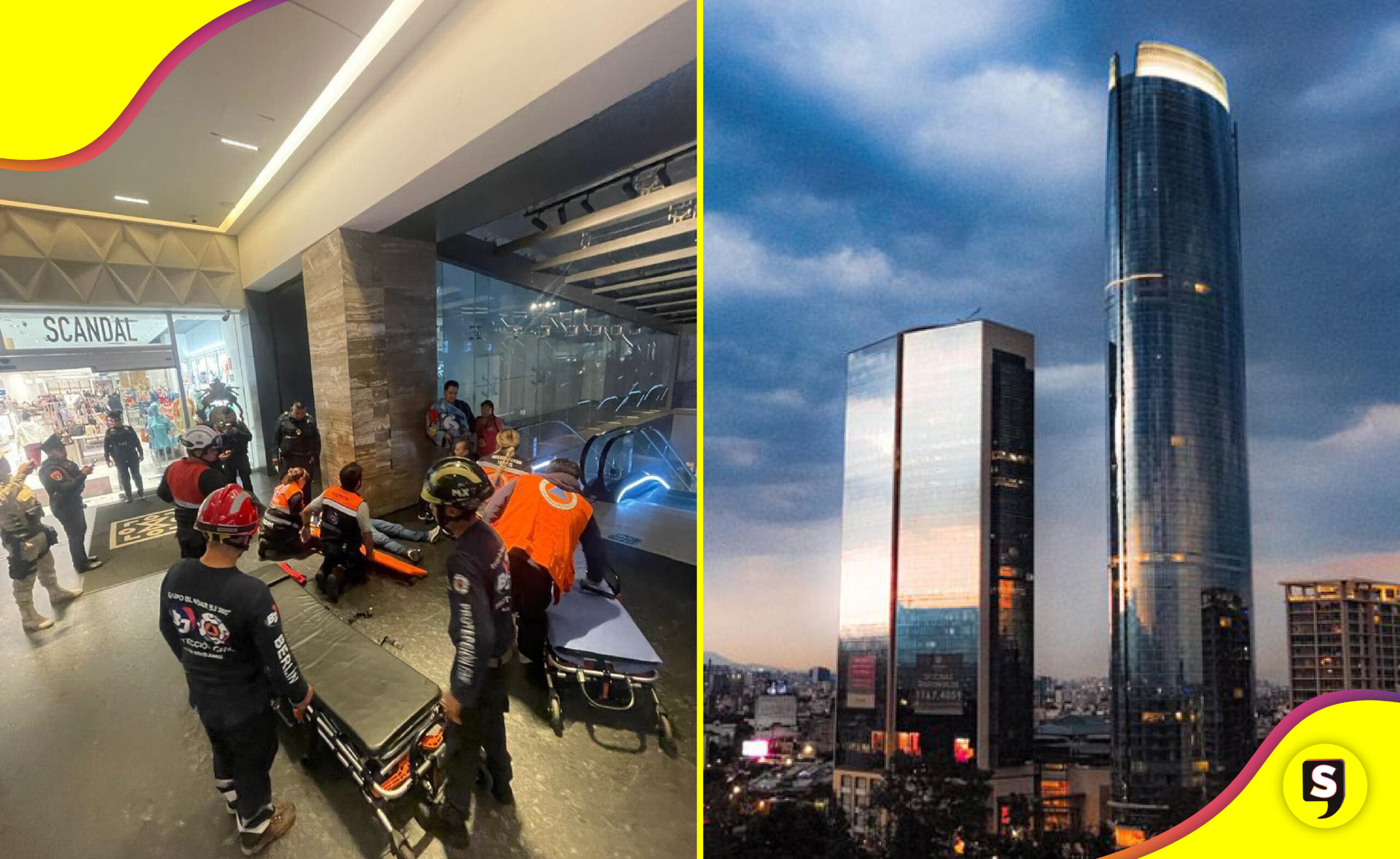 VIDEO elevador en Plaza Mitikah