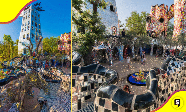 El increíble jardín del tarot en Italia donde las esculturas cobran vida.