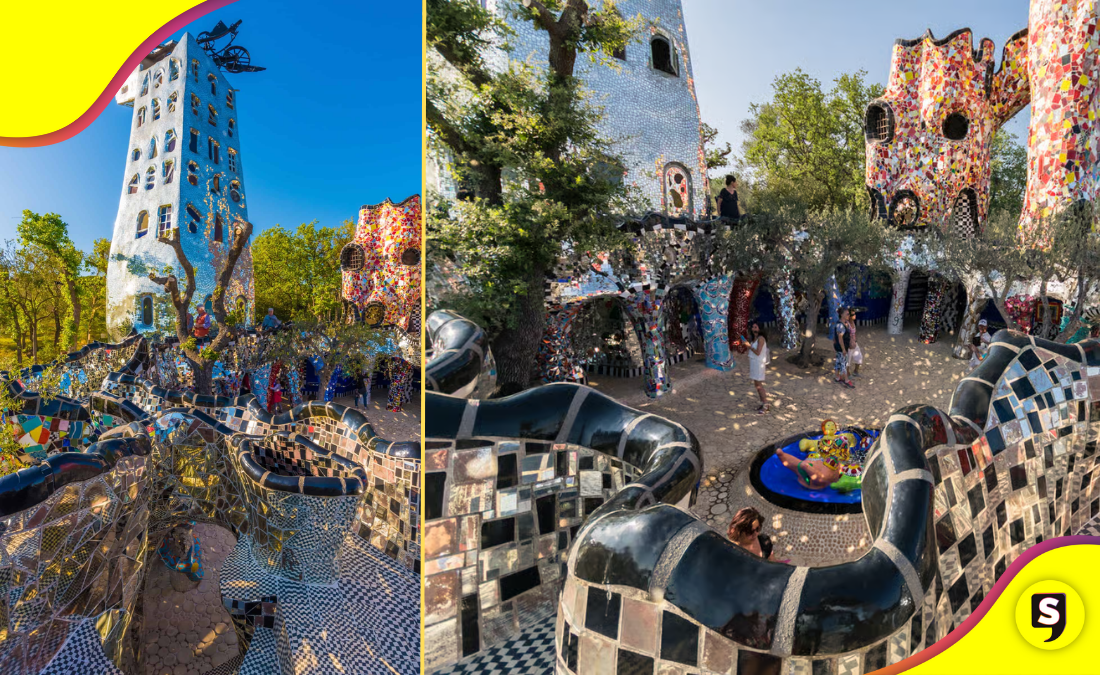 El increíble jardín del tarot en Italia donde las esculturas cobran vida.
