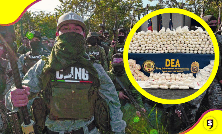 DEA asesta golpe al CJNG: incauta drogas, armas y dinero