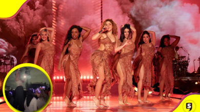 Mujer silla de ruedas show Shakira
