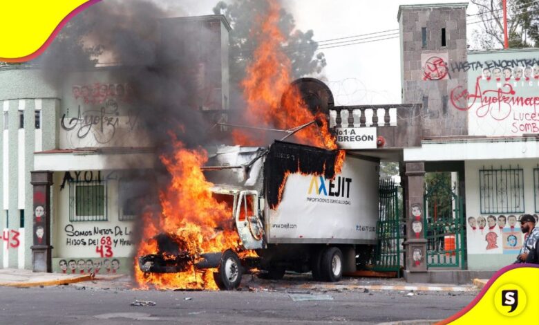 Normalistas de Ayotzinapa Campo Militar