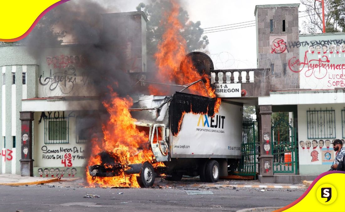 Normalistas de Ayotzinapa Campo Militar