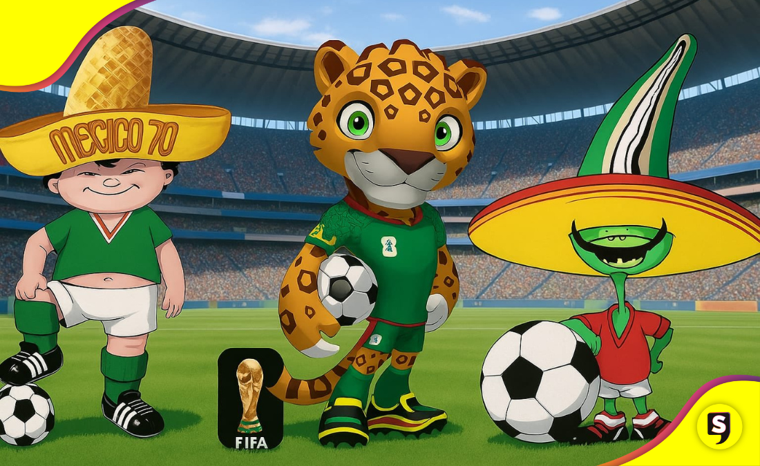 mascotas de los Mundiales en México