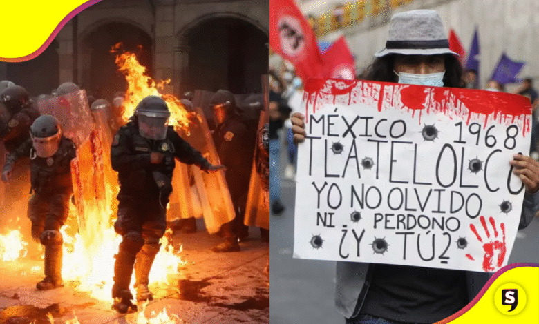 Alta de 78 policías tras marcha del 2 de octubre