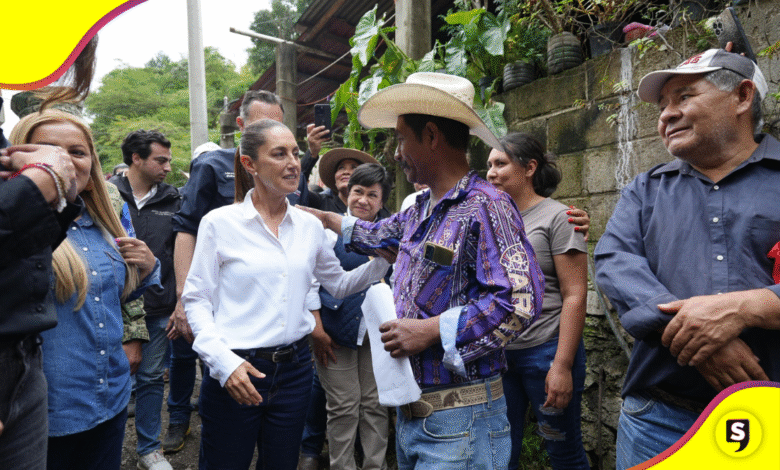Claudia Sheinbaum reporta 100 mil viviendas dañadas por lluvias