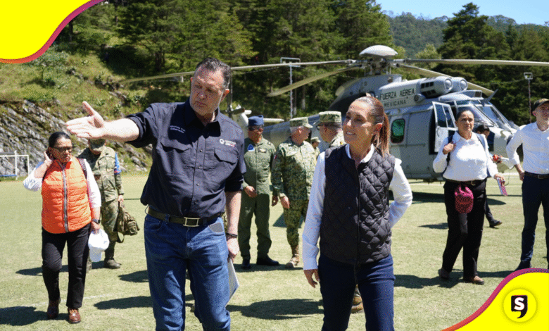 Sheinbaum defiende gobernadores tras inundaciones