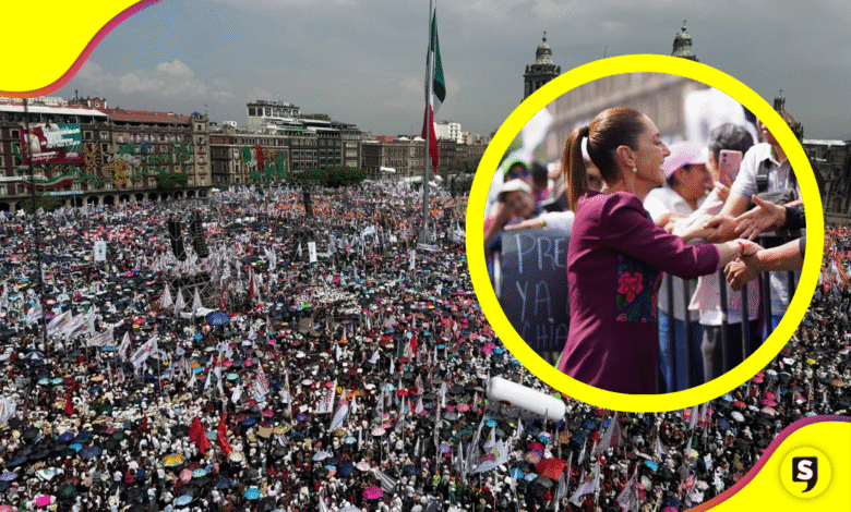 Sheinbaum en el Zócalo y su informe que "lo cambió todo"