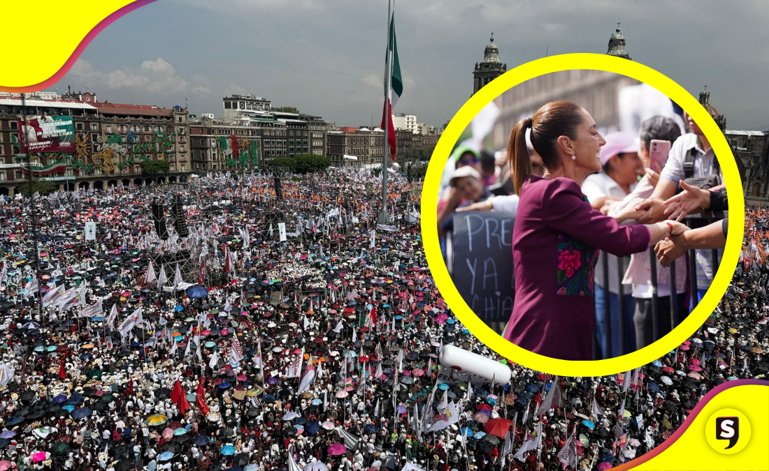 Sheinbaum en el Zócalo y su informe que "lo cambió todo"