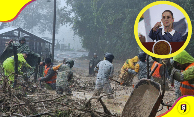 Sheinbaum 70 muertos lluvias