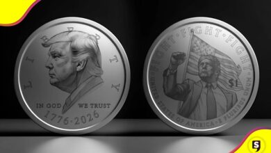 Trump en monedas conmemorativas