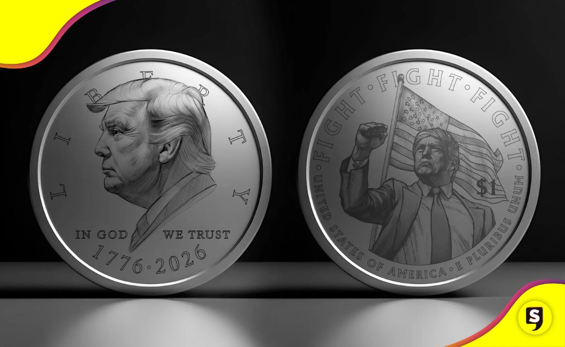 Trump en monedas conmemorativas