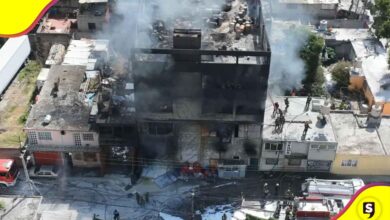 incendio en fábrica de colchones en Edomex