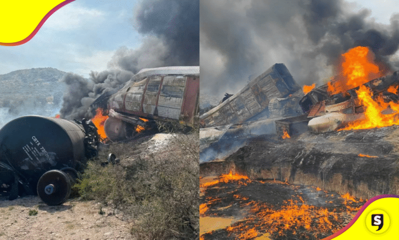 ¡Explosión en Hidalgo! Vagón de Ferromex estalla tras descarrilar
