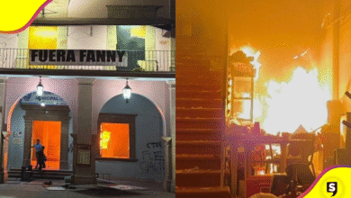 Incendian Palacio de Apatzingán en ola de violencia por homicidios