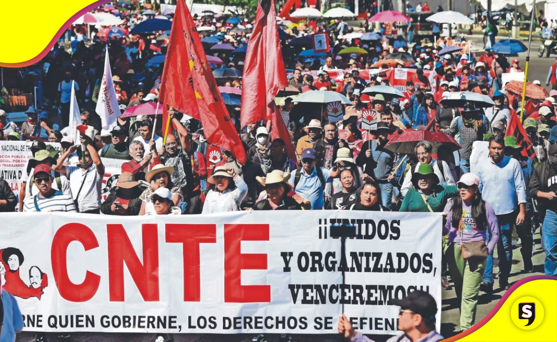 CNTE anuncia paro nacional de 48 horas en noviembre