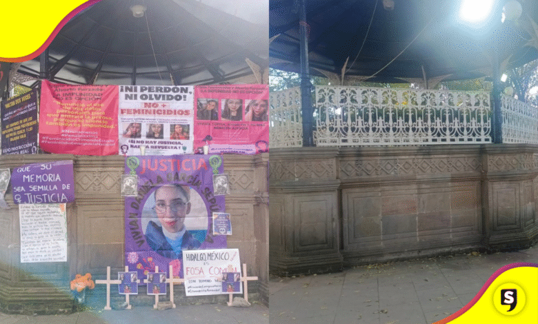 Indignación en Tulancingo: retiran lonas que exigían justicia por triple feminicidio
