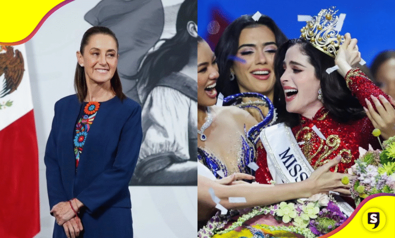 Sheinbaum felicita a Fátima Bosch por ganar el certamen de Miss Universo